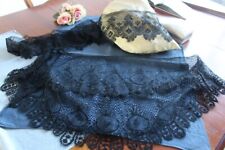 Parement de robe en guipure de soie du Puy fin XIXè / Dentelle ancienne 2970325