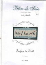 point de croix  grille fanfare de Noël