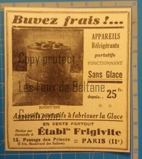 APPAREIL FABRIQUE DE GLACE