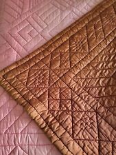 Ancienne couverture piquée main couvre lit ann 30 217x237cm Old quilted blanket