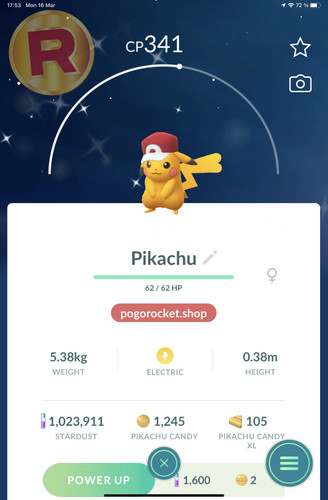 Shiny pikachu red hat costume - red,