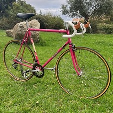 Velo course vintage mercier rose Reynolds Eroica Anjou bike bici Fahrrad