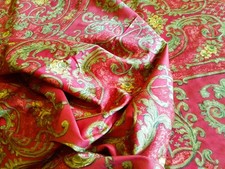 Coupon de tissus Ameublement  des années 50 en coton imprimé - 300 cm x 118 cm