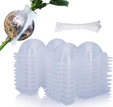 20 PCS Air Layering Propagation Kit with Zip Ties, Reusable Grafting Ball, Clear