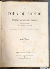 1865 Le Tour Du Monde France Livre ancien original