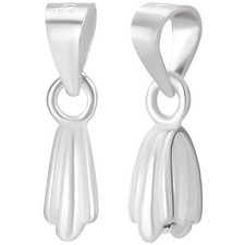 10 pièces/Boîte Pendentif Pincement Bélières 925 Argent Sterling Pic à Glace ...