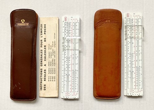 Règles calcul de poche - à,