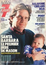 TELE 7 JOURS 1598 LANE DAVIES DANIEL BALAVOINE TOM SELLECK ELISA SERVIER