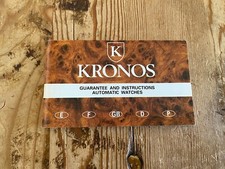 KRONOS - Garantie