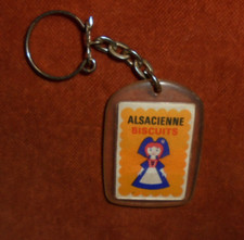 Porte-clés Biscuits Alsacienne " Collectionnez les drapeaux in paquets gateaux "