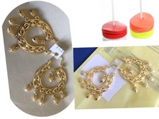 BOUCLES D’OREILLES CREOLE SAVOYARDE PLAQUÉ   PENDANT HÉRISSON