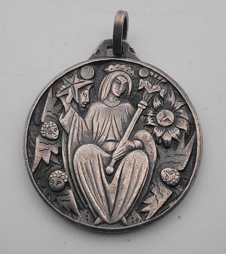 Pendentif médaille art déco - pendentif,