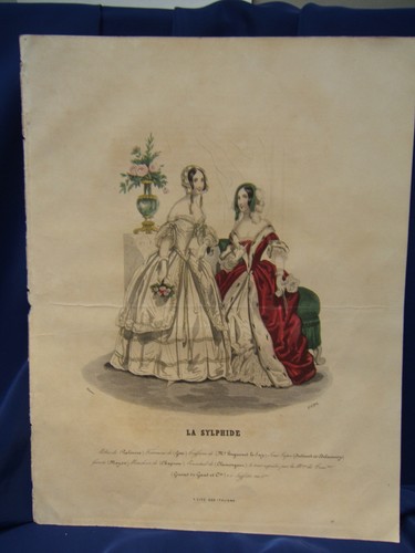 Gravure mode ancienne xixe - de,