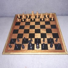 Plateau de jeu XL + Échecs vintage Régence Royal Chess Mass 1960