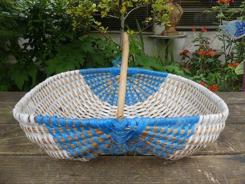 Panier osier vintage - osier, avec