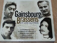 3X CD - GAINSBOURG BRASSENS ET LES AUTRES - BON ETAT