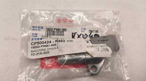 Raccord huile angle kymco - raccord, d'huile