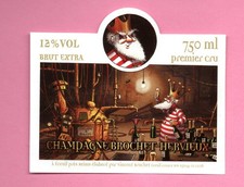 ETIQUETTE CHAMPAGNE   BROCHET-HERVIEUX  BD
