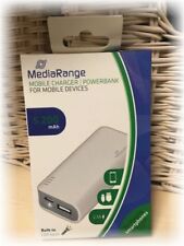 1 MediaRange POWERBANK blanc * 5 200 mAh * chargeur mobile smartphone chargeur emballage d'origine