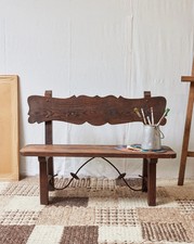 Antoine, le banc en bois