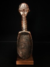 Ancienne cuillère Africaine rituelle Dan de Côte d'Ivoire ( 1940 ) .