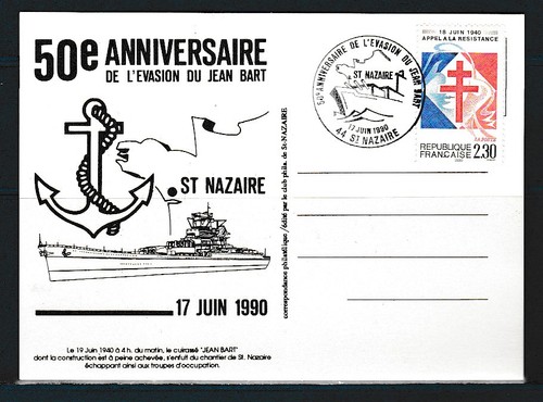 Frd bateau carte 50e - carte,