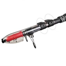 Housse de protection canne à pêche extérieur caoutchouc variante noir et roug