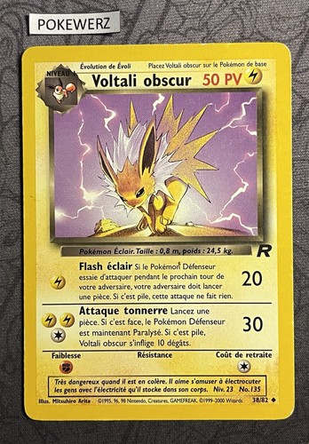 Carte pokémon voltali obscur - carte,
