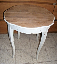 Table basse ronde bois haut - basse, en