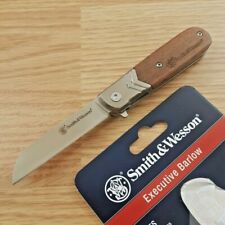 Couteau Smith&Wesson Executive Barlow A/O Lame Acier 8Cr13MoV SW1160818