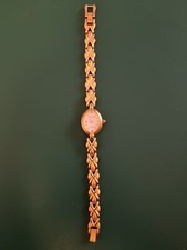 Montre Femme Fantaisie MICHEL DELABY bracelet doré maille croisée