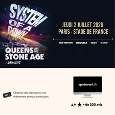 🎸 SYSTEM OF A DOWN – Stade de France 2026 - Places