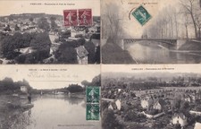 Lot de 4 cartes postales