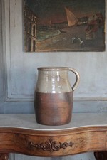jarre vintage, pichet vintage, pichet grès, poterie ancienne, cruche, pot déco