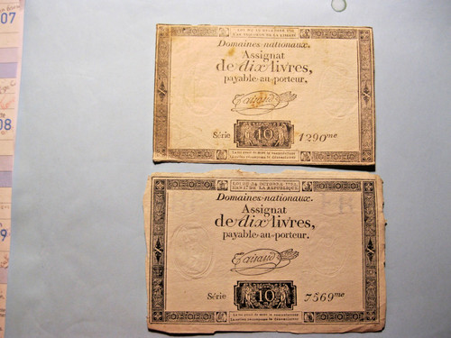 France lot assignats de - france.,