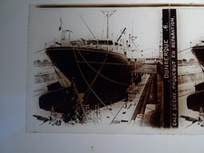 NÉGATIFS PLAQUE DE VERRE 13 x6 " Dunkerque , cale sèche , paquebot, réparation "