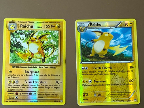 Cartes holo raichu - 2,
