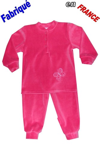 Pyjama velours pièces - pièces, de