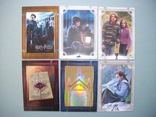 " lot n°15 " Cartes PANINI X 6 - HARRY POTTER - 25 - 47 - 70 - 82 - 94 - 184
