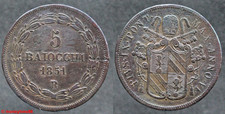 Vatican ! 5 Baiocchi  PIUS IX