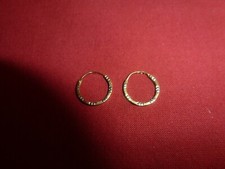 OR A FONDRE OU PORTER SUPERBES BOUCLES CREOLES EN OR 18 CARATS