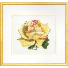 Théa Gouverneur Kit au point de croix compté "Rose B Aïda", 17x15cm
