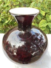 Ancien vase en verre doublé