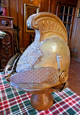 Casque   de Sapeur pompier MODELE 1855  de Becherel  (bretagne)
