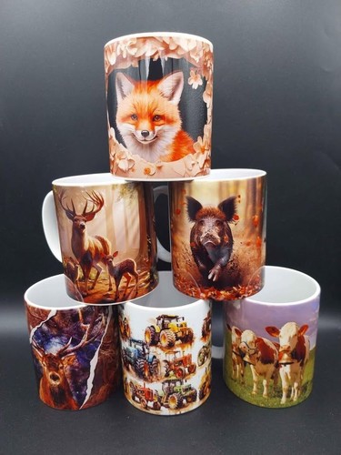 Mug tracteurs animaux - et,