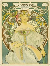 PUB IMPRIMEUR CHAMPENOIS MUCHA