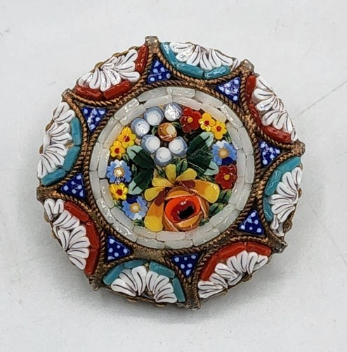 Bijou fantaisie broche laiton