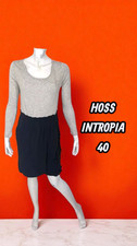 Hoss Intropia Taille 40 Superbe robe manches longues beige et noire dress