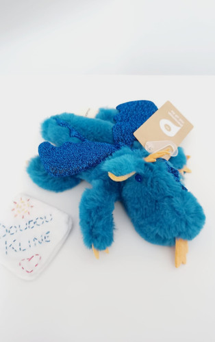 Doudou plat dragon fourrure - doudou,