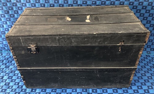 Ancien coffre vintage malle - coffre,